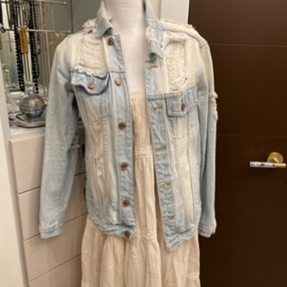 Thread & Supply Distressed Denim Jacket
